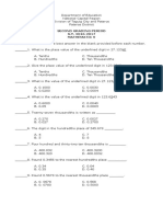 Second Periodical Test Math V