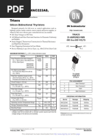 MAC223A6, MAC223A8, MAC223A10 Triacs: Silicon Bidirectional Thyristors