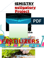 Chemistry Project On Fertilizers