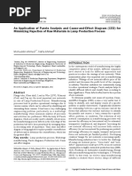 An Application of Pareto Analysis and Cause-and-Effect Diagram (CED) For Minimizing Rejection of Raw Materials in Lamp Production Process