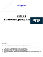 Eos 6D Firmware Update Procedures: - English