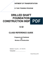 Drilled Shaft Foundation Construction Inspection