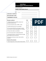 Hotel MuseFood Safety Monitoring Record Version 1