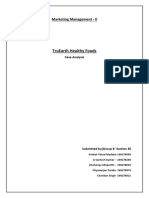 Truearth Healthy Foods: Marketing Management - Ii