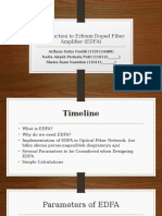 Introduction To Erbium Doped Fiber Amplifier (EDFA)