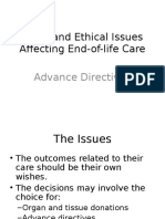 Legal and Ethical Issues Affecting End-Of-Life Care: Advance Directives