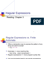 Regular Expressions: Reading: Chapter 3