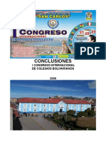 Conclusiones Generales I Congreso Bolivariano