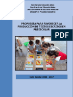 Propuesta para Favorecer La Producción de Escritos en Preescolar (Correcciones Ok)