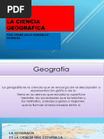 La Ciencia Geográfica