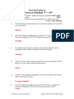 Gas Laws Packet 2 ANSWERS