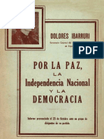 Dolores Ibarruri - Por La Paz La Independencia Nacional y La Democracia