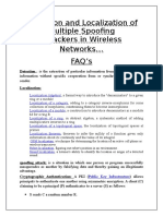 Detection and Localization of Multiple Spoofing Attackers in Wireless Networks FAQ's