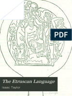 Isaac Taylor - Az Etruszk Nyelv - The Etruscan Language 1876