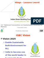 Green Buildings Lessons Learnt IGBC