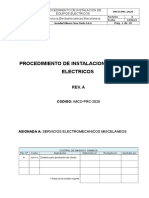 Procedimiento de Instalacion de Equipos Electricos