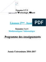 Livret 2 Éme Année Mathématiques / Informatique S3 Et S4