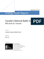 Energy Audit Report National Ballet School