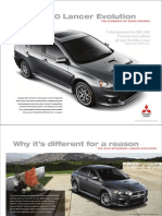 2010 Mitsubishi Lancer Evolution Brochures (US)