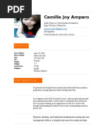 Camille Joy Amparo RESUME