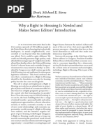 Why A Right To Housing Is Needed and Makes Sense: Editors' Introduction