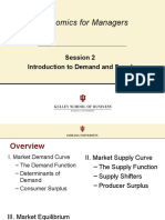 Economics For Managers: Session 2 Introduction To Demand and Supply