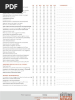 BBM Checklist