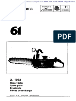 Husqvarna 61 (1983) Parts List