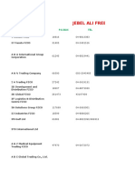 Jebel Ali Free Zone Data File .