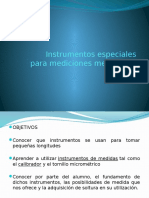 Instrumentos Especiales para Mediciones Mecánicas