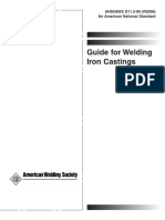 Guide For Welding Iron Castings: ANSI/AWS D11.2-89 (R2006) An American National Standard