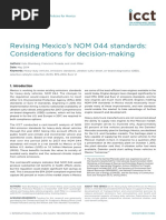 Revising Mexico's NOM 044 Standards: Considerations For Decision-Making