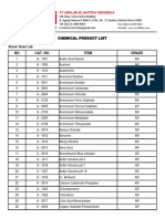 Chemical Product List - Smart Lab-MSI