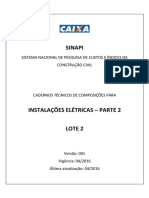 SINAPI CT LOTE2 INSTALACOES ELETRICAS PARTE2 v001 PDF