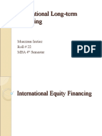 International Equity Financing