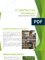 Bamboo Reinforced Concrete