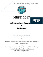 NEST2017 Brochure Syllabus