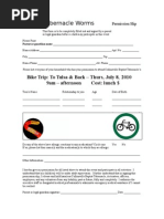 Bike Ride - To Tulsa and Back - Permission Slip July 2010