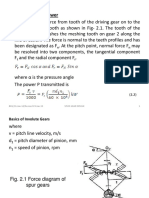 2.1 Force and Power: Basics of Involute Gears