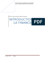 Introduction A La Finance