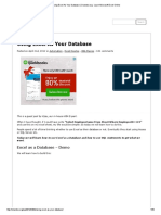 Using Excel As Your Database - Chandoo