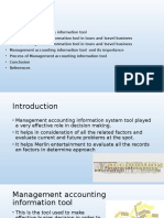 Management Accounting Information As A Decision Making Tool