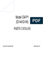 Model CM-P1 (G144/G145) Parts Catalog: Second Edition, Octobermber 2006 Ricoh Company, LTD