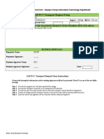 SAP ECC Transport Request Form: RCJ ECDK908419