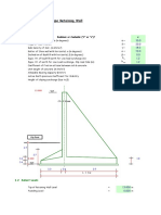 Design of Counterfort Type Retaining Wall: 1.0 Check For Stability