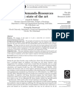 The Job Demands-Resources Model State of The Art PDF