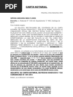 Modelo Carta Notarial