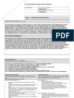 Nutrition Unit Plan Ubd