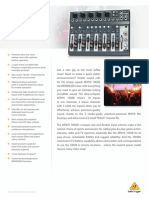 BEHRINGER - 1002B P0A04 - Product Information Document