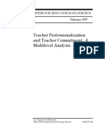 Teacher Professionalization and Teacher Commitment: A Multilevel Analysis